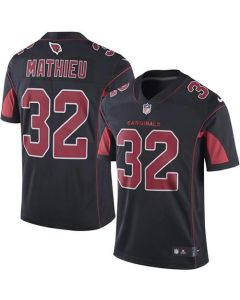 Cardinals #32 Tyrann Mathieu Black Men's Stitched NFL Limited Rush Jersey