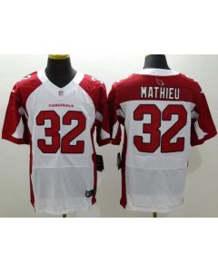 Cardinals #32 Tyrann Mathieu White Men's Stitched NFL Elite Jersey