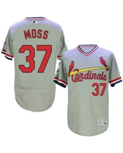 Cardinals #37 Brandon Moss Grey Flexbase Authentic Collection Cooperstown Stitched MLB Jersey