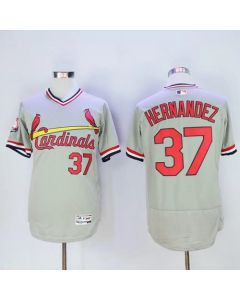 Cardinals #37 Keith Hernandez Grey Flexbase Authentic Collection Cooperstown Stitched MLB Jersey