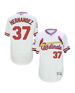 Cardinals #37 Keith Hernandez White Flexbase Authentic Collection Cooperstown Stitched MLB Jersey