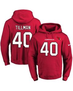 Cardinals #40 Pat Tillman Red Name & Number Pullover NFL Hoodie