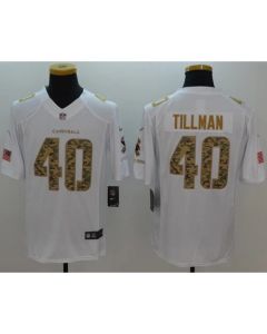 Cardinals #40 Pat Tillman White Men's Stitched NFL Limited Salute to Service Jersey