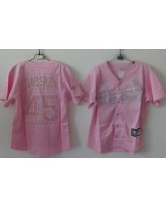 Cardinals #45 Bob Gibson Pink Women's Fashion Stitched MLB Jersey