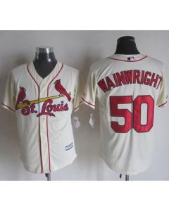 Cardinals #50 Adam Wainwright Cream New Cool Base Stitched MLB Jersey