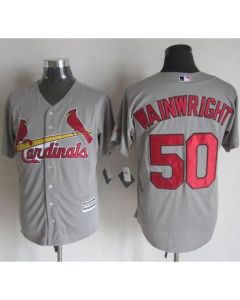 Cardinals #50 Adam Wainwright Grey New Cool Base Stitched MLB Jersey