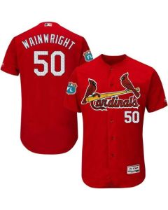 Cardinals #50 Adam Wainwright Red Flexbase Authentic Collection Stitched MLB Jersey
