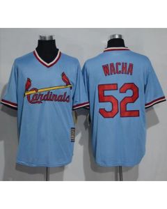 Cardinals #52 Michael Wacha Blue Cooperstown Throwback Stitched MLB Jersey