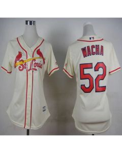 Cardinals #52 Michael Wacha Cream Alternate Women's Stitched MLB Jersey