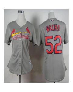 Cardinals #52 Michael Wacha Grey Road Women's Stitched MLB Jersey