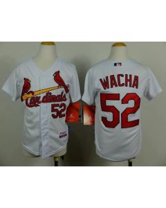 Cardinals #52 Michael Wacha White Cool Base Stitched Youth MLB Jersey