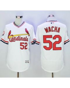 Cardinals #52 Michael Wacha White Flexbase Authentic Collection Cooperstown Stitched MLB Jersey