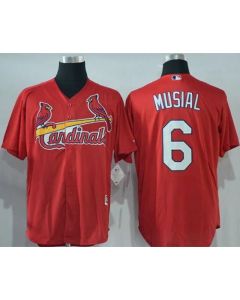 Cardinals #6 Stan Musial Red New Cool Base Stitched MLB Jersey