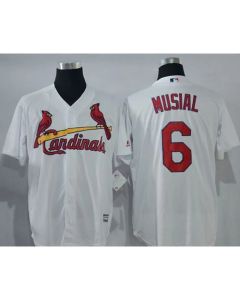 Cardinals #6 Stan Musial White New Cool Base Stitched MLB Jersey