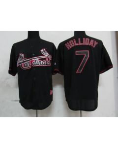 Cardinals #7 Matt Holliday Black Fashion Stitched MLB Jersey