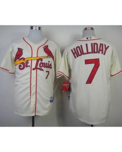 Cardinals #7 Matt Holliday Cream Cool Base Stitched MLB Jersey