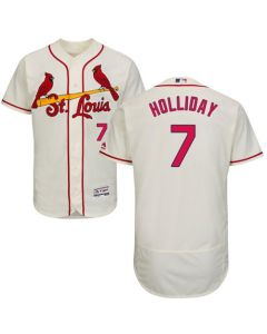 Cardinals #7 Matt Holliday Cream Flexbase Authentic Collection Stitched MLB Jersey