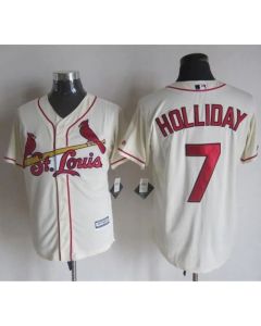 Cardinals #7 Matt Holliday Cream New Cool Base Stitched MLB Jersey