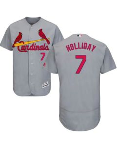 Cardinals #7 Matt Holliday Grey Flexbase Authentic Collection Stitched MLB Jersey