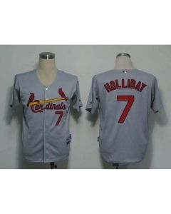 Cardinals #7 Matt Holliday Stitched Grey MLB Jersey