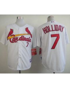 Cardinals #7 Matt Holliday Stitched White MLB Jersey