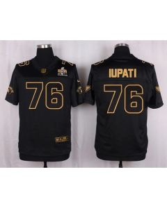 Cardinals #76 Mike Iupati Black Pro Line Gold Collection Men's Stitched NFL Elite Jersey