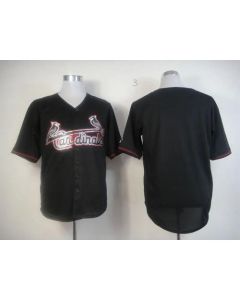Cardinals Blank Black Fashion Stitched MLB Jersey