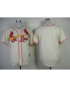 Cardinals Blank Cream Cool Base Stitched MLB Jersey