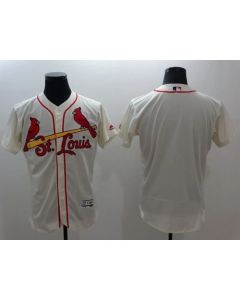 Cardinals Blank Cream Flexbase Authentic Collection Stitched MLB Jersey