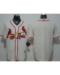 Cardinals Blank Cream New Cool Base Stitched MLB Jersey