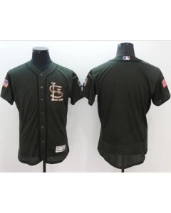 Cardinals Blank Green Flexbase Authentic Collection Salute to Service Stitched MLB Jersey