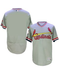 Cardinals Blank Grey Flexbase Authentic Collection Cooperstown Stitched MLB Jersey