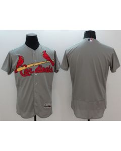 Cardinals Blank Grey Flexbase Authentic Collection Stitched MLB Jersey