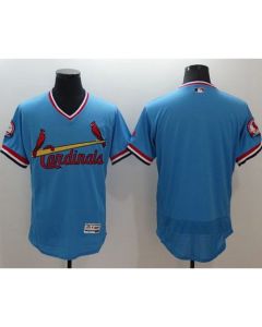 Cardinals Blank Light Blue Flexbase Authentic Collection Cooperstown Stitched MLB Jersey