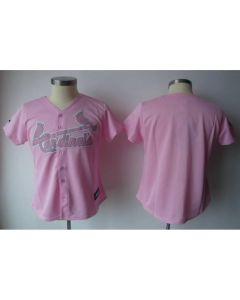 Cardinals Blank Pink Women's Fashion Stitched MLB Jersey