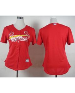 Cardinals Blank Red Fashion Women's Stitched MLB Jersey