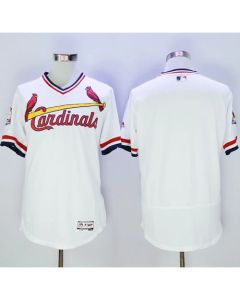 Cardinals Blank White Flexbase Authentic Collection Cooperstown Stitched MLB Jersey