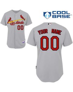 Cardinals Customized Authentic Grey Cool Base MLB Jersey