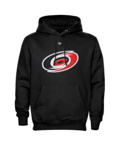 Carolina Hurricanes Old Time Hockey Big Logo with Crest Pullover Hoodie Black