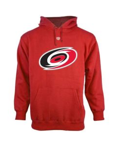 Carolina Hurricanes Old Time Hockey Big Logo with Crest Pullover Hoodie Red