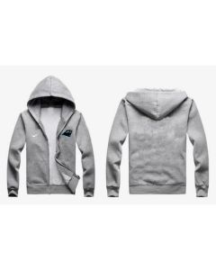 Carolina Panthers Authentic Logo Hoodie Grey