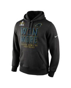 Carolina Panthers Super Bowl 50 Bound Won More Pullover Hoodie Black