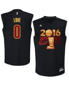 Cavaliers #0 Kevin Love Black 2016 NBA Finals Champions Stitched NBA Jersey
