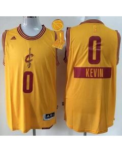 Cavaliers #0 Kevin Love Gold 2014-15 Christmas Day The Champions Patch Stitched Youth NBA Jersey