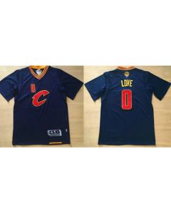 Cavaliers #0 Kevin Love Navy Blue Short Sleeve "C" Stitched NBA Jersey