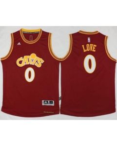 Cavaliers #0 Kevin Love Red CAVS Stitched NBA Jersey