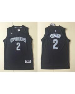 Cavaliers #2 Kyrie Irving Black Diamond Fashion Stitched NBA Jersey