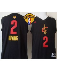 Cavaliers #2 Kyrie Irving Black New Fashion The Finals Patch Stitched NBA Jersey