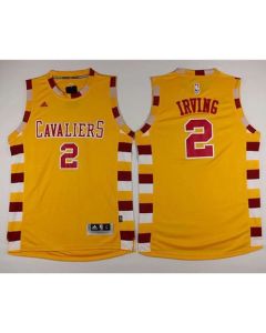 Cavaliers #2 Kyrie Irving Gold Throwback Classic Stitched NBA Jersey