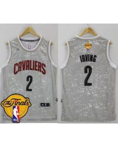 Cavaliers #2 Kyrie Irving Grey City Light The Finals Patch Stitched NBA Jersey